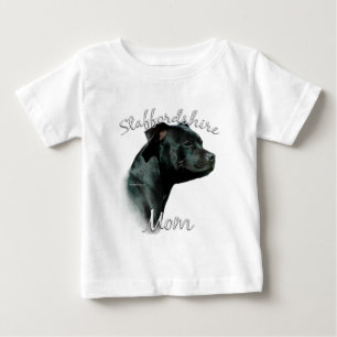 Camiseta De Bebé Staffordshire Bull Terrier Mom 2