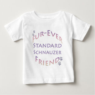 Camiseta De Bebé Standard Schnauzer Furever Friend