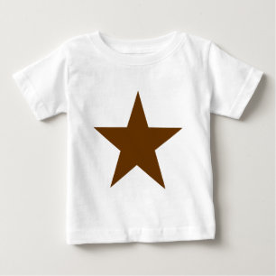 Camiseta De Bebé Star Brown Los Regalos Del MUSEO Zazzle