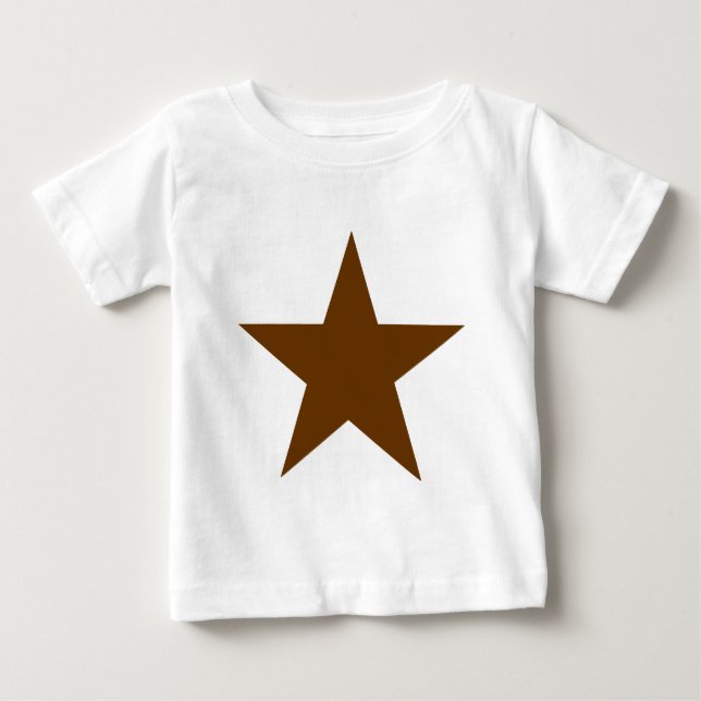 Camiseta De Bebé Star Brown Los Regalos Del MUSEO Zazzle (Anverso)