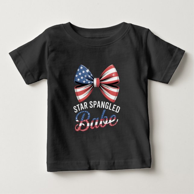Camiseta De Bebé Star Spangled Babe (Anverso)