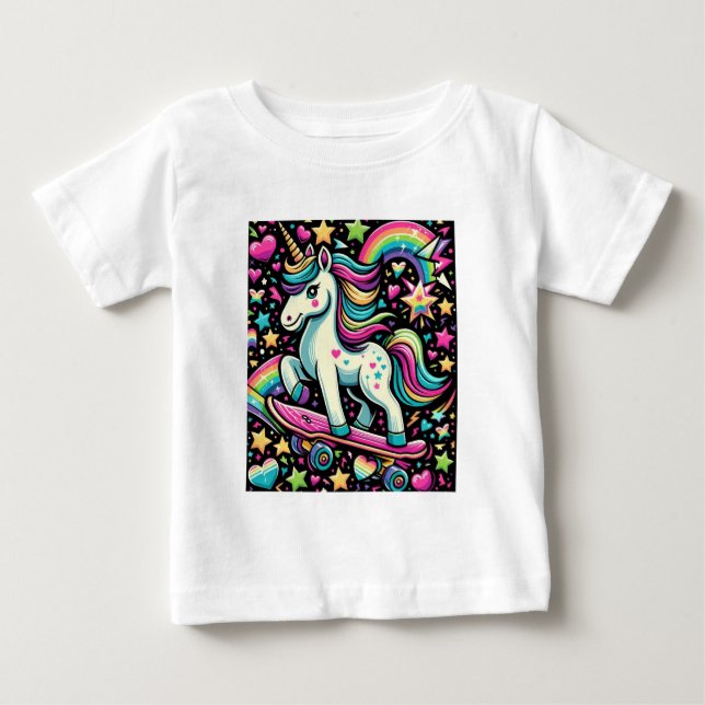 Camiseta De Bebé Star Unicorn (Anverso)