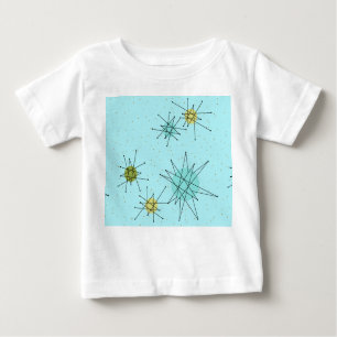 Camiseta De Bebé Starburst atómicas de Robin's Egg Blue