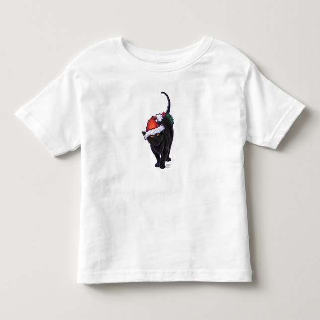 Camiseta De Bebé Starry Night Black Cat Navidades (Anverso)