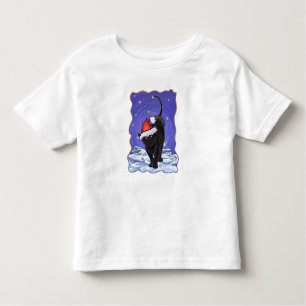 Camiseta De Bebé Starry Night Black Cat Navidades