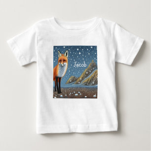 Camiseta De Bebé Starry Starry Night Storybook Fox