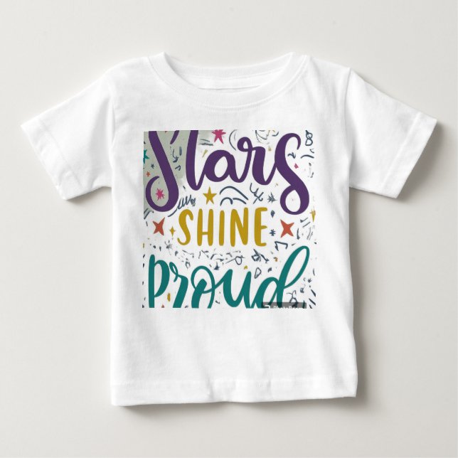CAMISETA DE BEBÉ STARS SHINE ORUD (Anverso)
