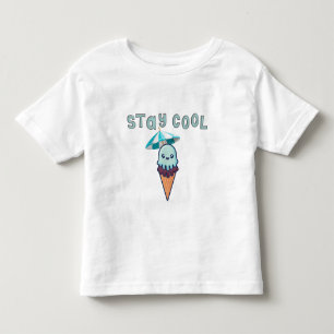 Camiseta De Bebé Stay Guay Kawaii Funny Ice Cream