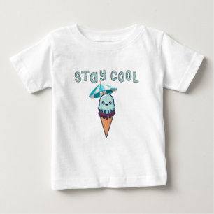 Camiseta De Bebé Stay Guay Kawaii Ice Cream