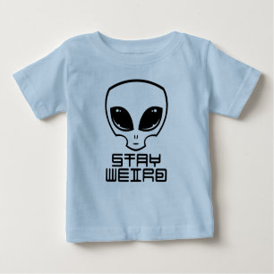 Camiseta De Bebé Stay Weird Alien Head