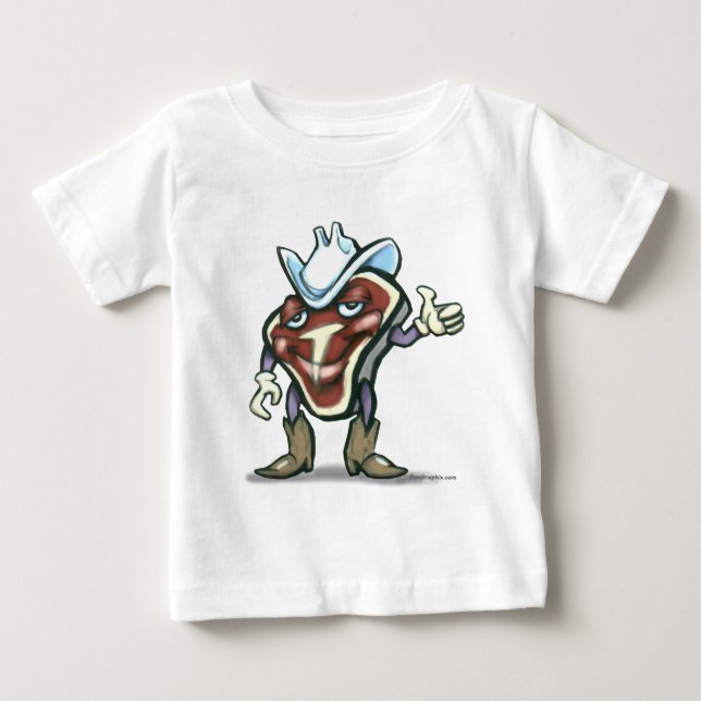 Camiseta De Bebé Steak (Anverso)