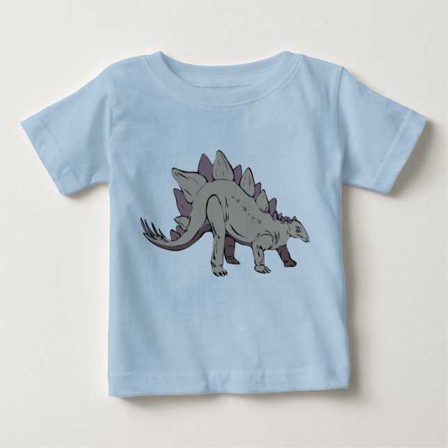 Camiseta De Bebé stegosaurus dinosaurio antiguo (Anverso)