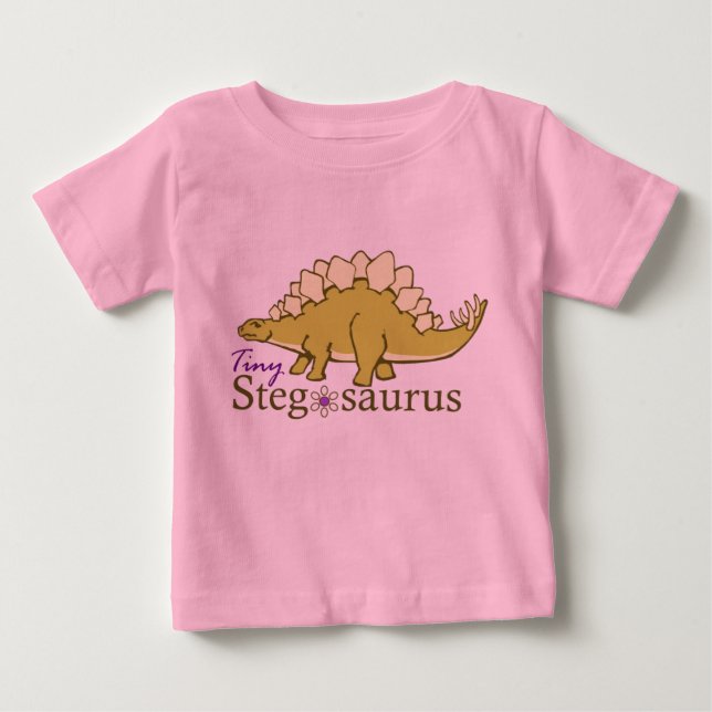 Camiseta De Bebé Stegosaurus minúsculo (Anverso)