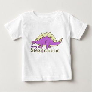 Camiseta De Bebé Stegosaurus minúsculo, púrpura