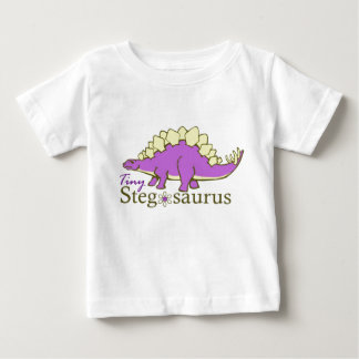 Camiseta De Bebé Stegosaurus minúsculo, púrpura