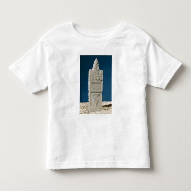 Camiseta De Bebé Stele votivo con un frontón triangular (Anverso)