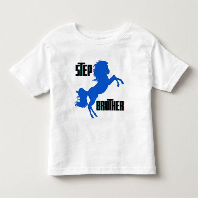 Camiseta De Bebé Step Brother Horse Rearing (Anverso)