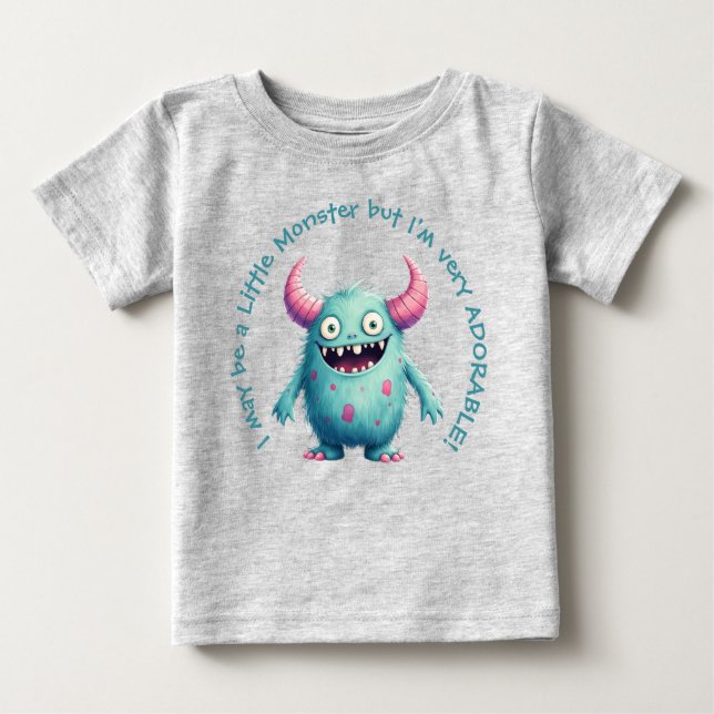 Camiseta De Bebé Stewart: El adorable pequeño monstruo (Anverso)