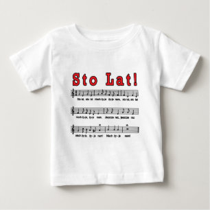 Camiseta De Bebé ¡Sto Lat! Canción
