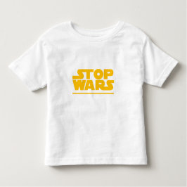 Camiseta De Bebé Stop Wars Parody Logo