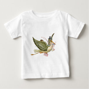 CAMISETA DE BEBÉ STORK BABY SHOWER