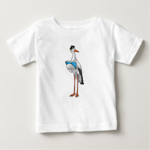 Camiseta De Bebé Stork como profesor con libro
