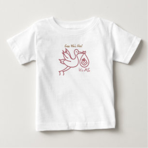 Camiseta De Bebé Stork llevando Baby-Baby Shower