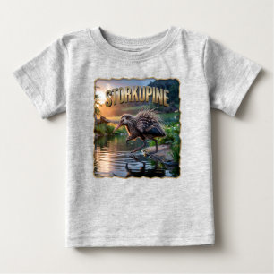 Camiseta De Bebé Storkupine Fotográfico – Stork Porcupine Divertido