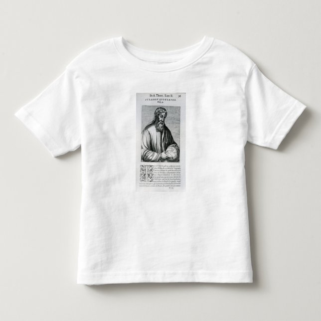 Camiseta De Bebé Strabo, ilustracion de Andre Thevet (Anverso)