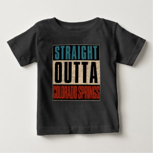 Camiseta De Bebé Straight Outta Colorado Springs Colorado CO