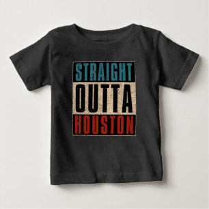 Camiseta De Bebé Straight Outta Houston Texas TX