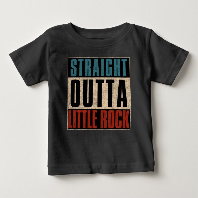 Camiseta De Bebé Straight Outta Little Rock Arkansas AR (Anverso)