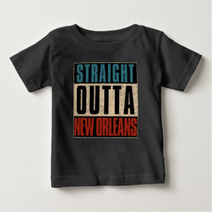 Camiseta De Bebé Straight Outta New Orleans Louisiana LA