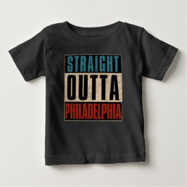 Camiseta De Bebé Straight Outta Philadelphia Pennsylvania PA EE.UU.