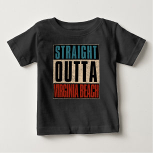 Camiseta De Bebé Straight Outta Virginia Beach Virginia VA