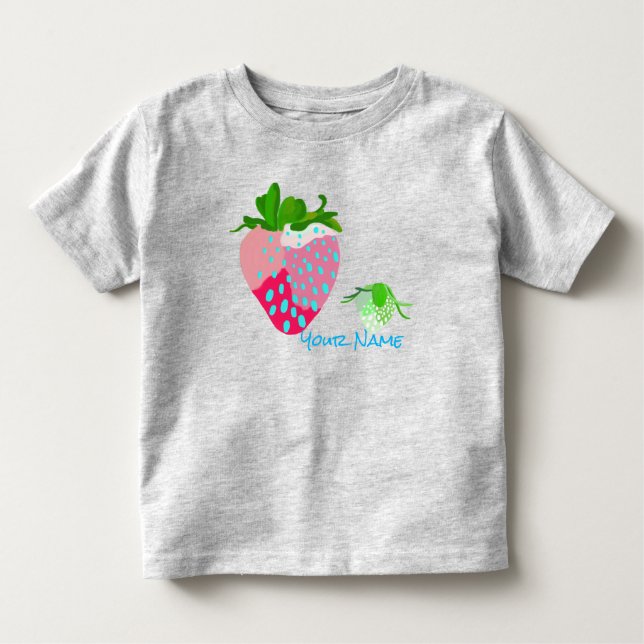 Camiseta De Bebé strawberry　T-shirt (Anverso)