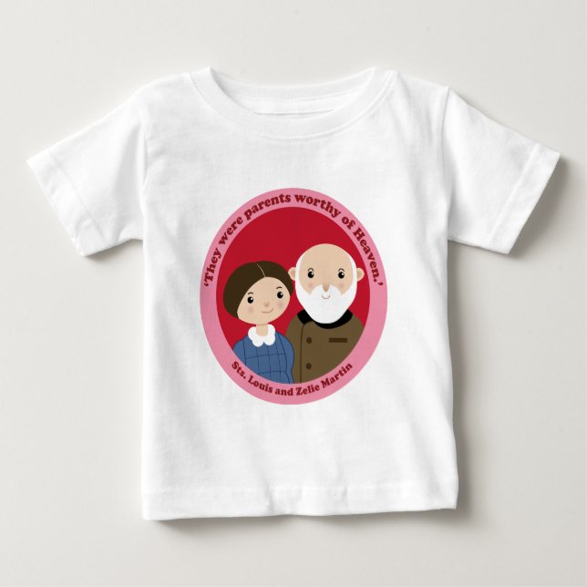 Camiseta De Bebé Sts. Louis y Zelie Martin (Anverso)