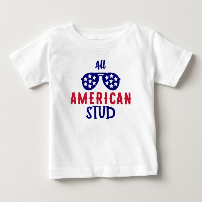 Camiseta De Bebé Stud All-American (Anverso)