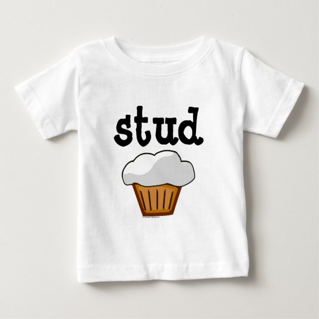 Camiseta De Bebé Stud Muffin, Cute Funny Baked Good (Anverso)