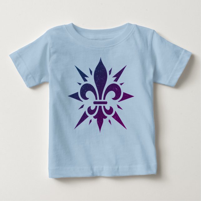 Camiseta De Bebé "Stylized Fleur-de-lis"  (Anverso)