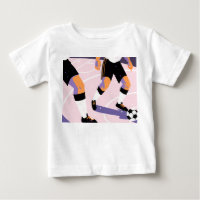 Stylized Football Players Dribbling a Soccer Ball