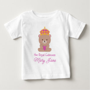 Camiseta De Bebé Su Alteza Real Adorable   Divertida y Linda Person