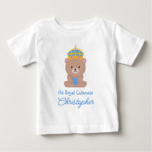 Camiseta De Bebé Su Alteza Real Adorable   Real Personalizado Diver