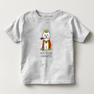 Camiseta De Bebé Su Alteza Real Reina Perro Westie
