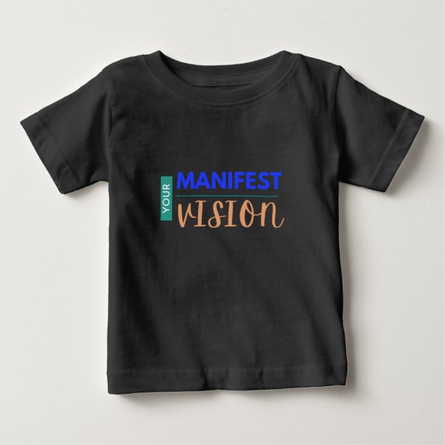 Camiseta De Bebé Su bebé de la visión manifiesta (Anverso)