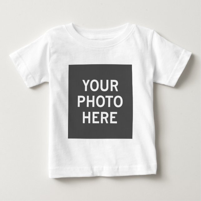 Camiseta De Bebé Su Foto Aquí (Anverso)