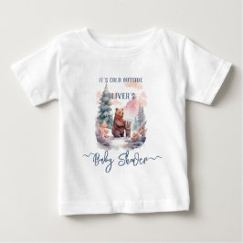 Camiseta De Bebé Su frío fuera del bosque de invierno lleva Baby Sh