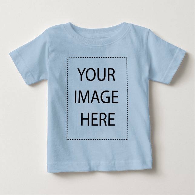Camiseta De Bebé Su imagen aquí Blanco  (Anverso)