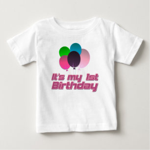 Camiseta De Bebé Su mi 1r cumpleaños