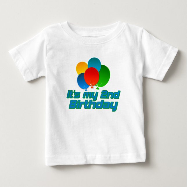 Camiseta De Bebé Su mi 2do cumpleaños (Anverso)